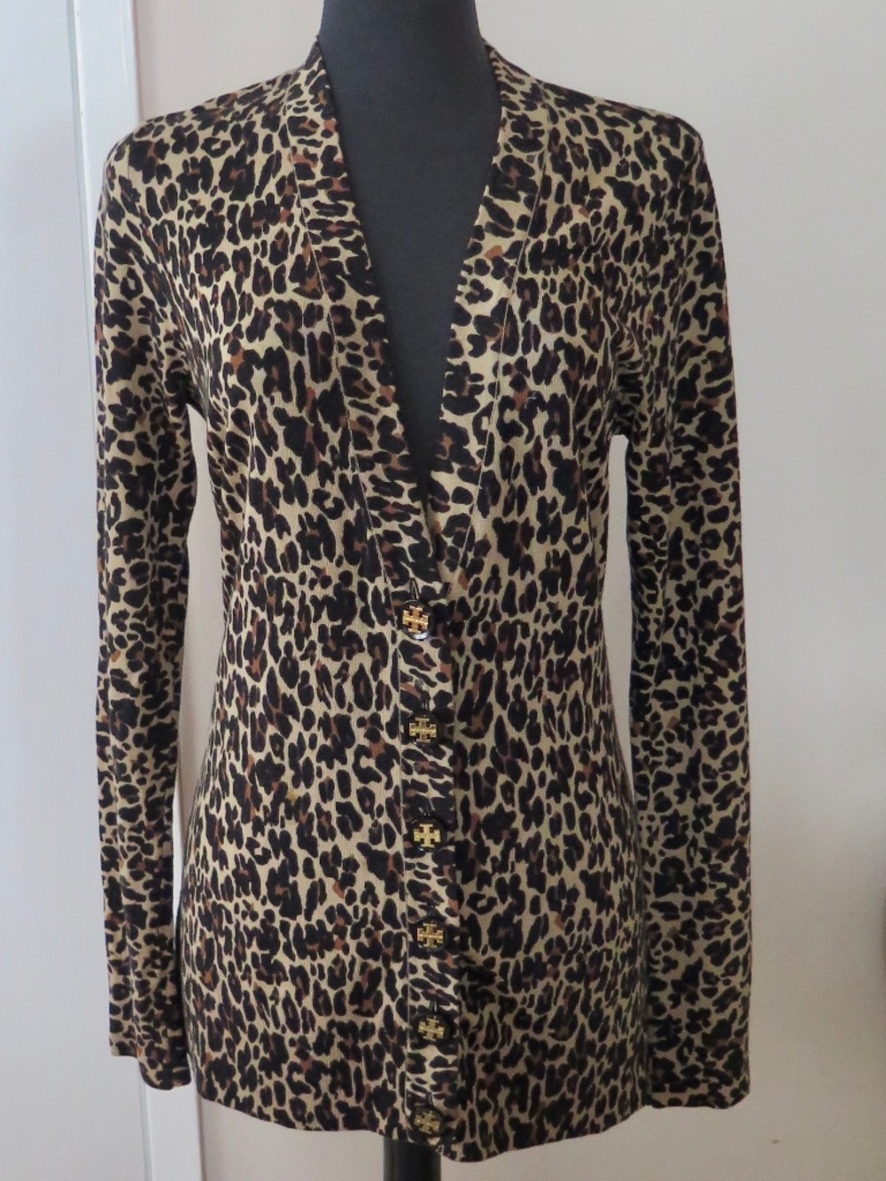 Tory Burch Cardigan - Leopard Print - Picture 2 of 9